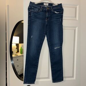 Frame Denim Le Skinny de Jeanne Crop Jeans